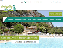 Tablet Screenshot of camping-laplage.fr
